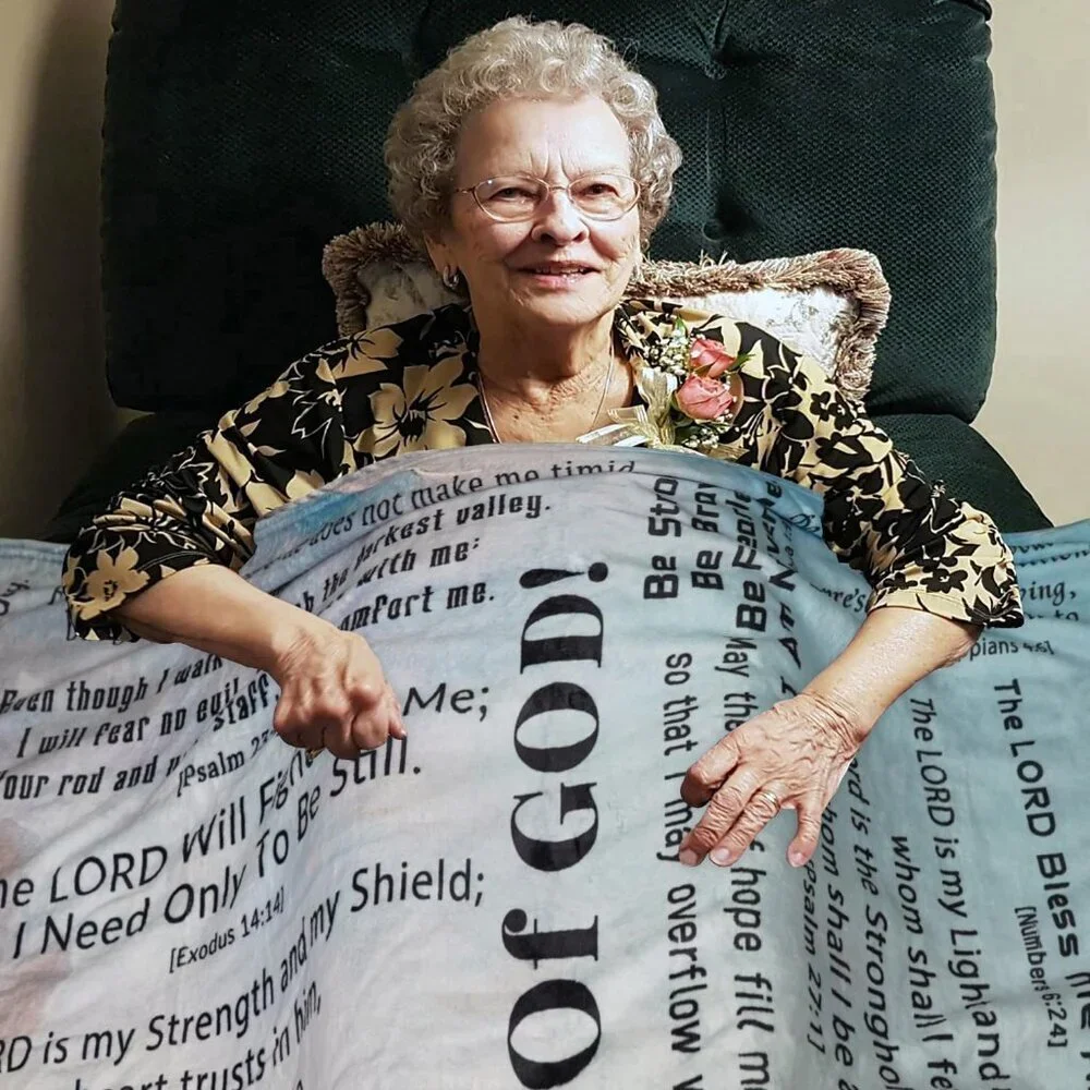 Christian Blanket Flannel 60x50 Faith Scripture Cozy Religious Gift